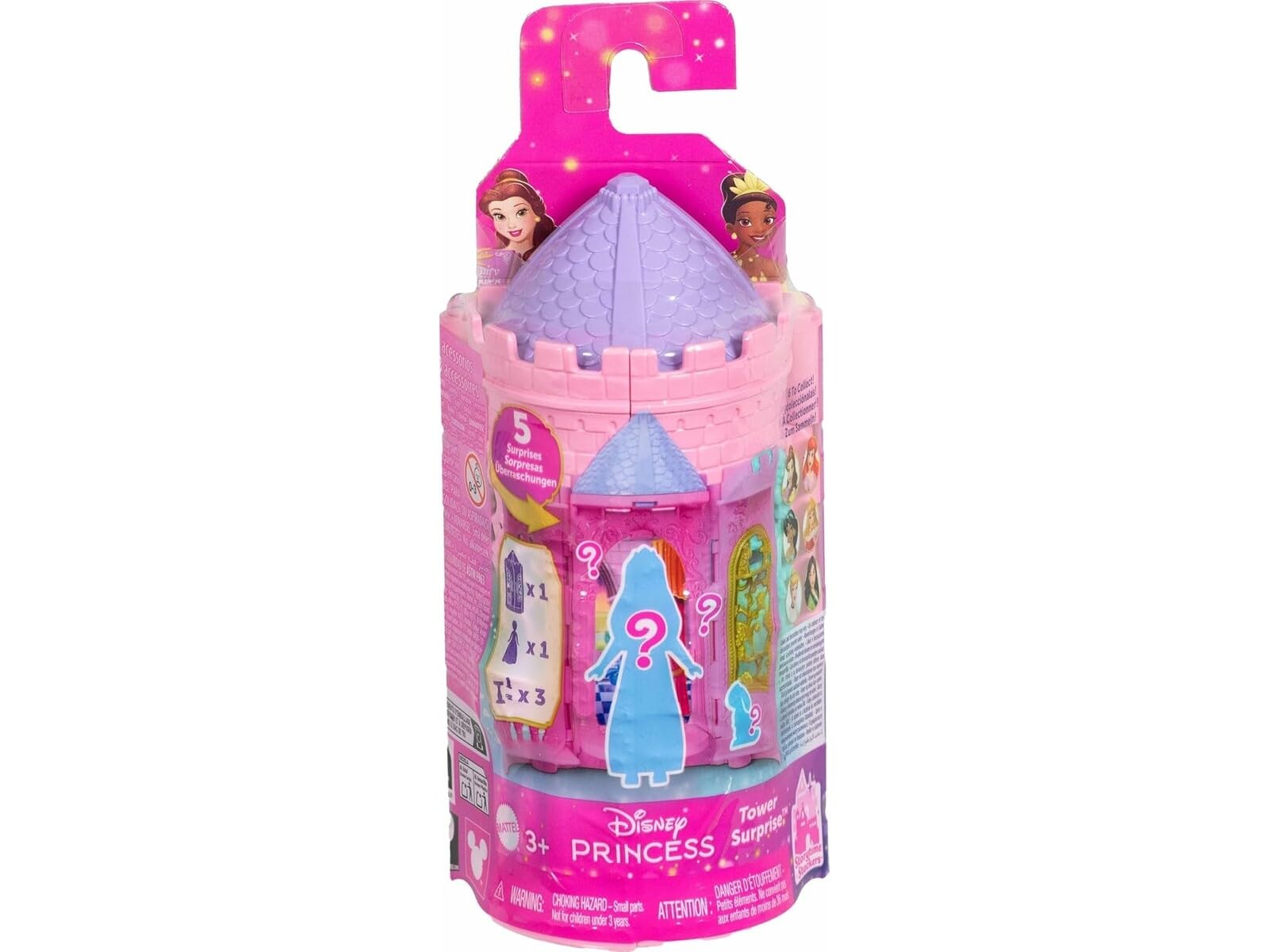 Mattel Disney Princess or Villains Tower Surprise Small Doll
